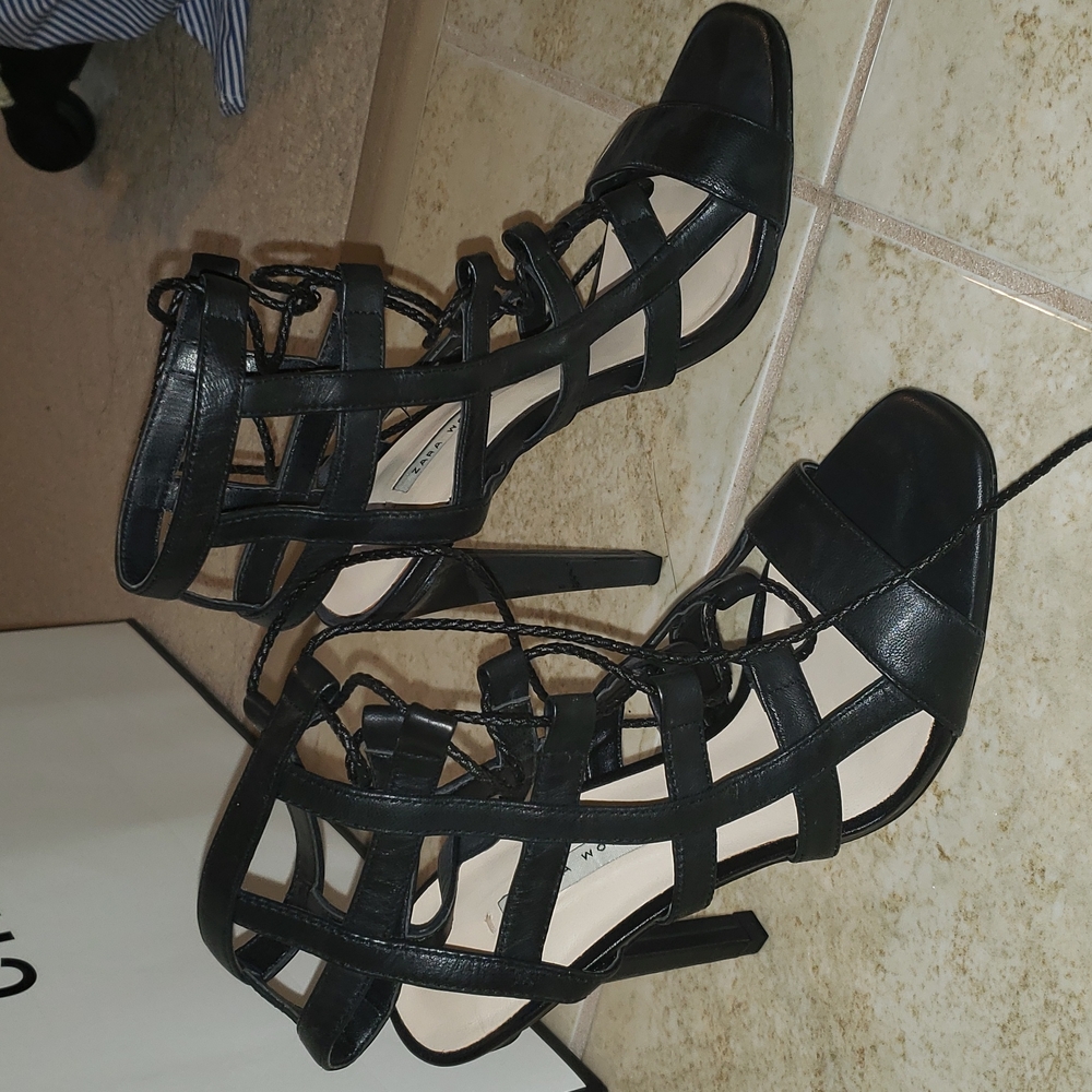 Zara Cage Heels EU36